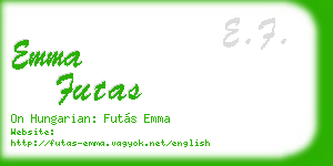 emma futas business card